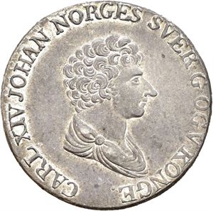 CARL XIV JOHAN 1818-1844, KONGSBERG, 24 skilling 1827/5