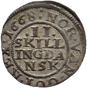 2 skilling 1668