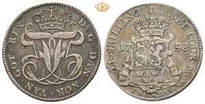 24 skilling 1758. København. S.7