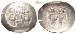 Isaac II Angelus. First reign, AD 1185-1195. EL trachy (4,55 g)