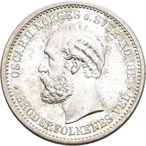 1 krone 1881. Prakteksemplar/choice