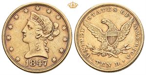 10 dollar 1847