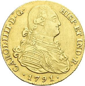 Carl IV, 4 escudos 1791. Madrid