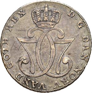 Christian VII 1766-1808. Speciedaler 1777. Riper på advers/scratches on obverse. S.2