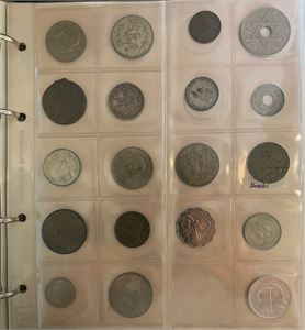Lot. Album with african coins