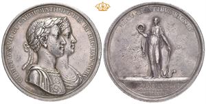 Christian VII. Kongens og dronningens bryllup 1766. Wolff. Sølv