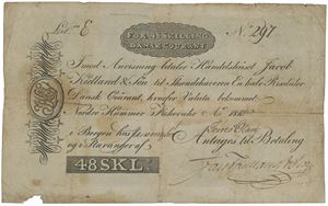 Jacob Kielland & Søn. 48 skilling 1810