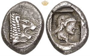 AR Drachm, circa 500-490 BC