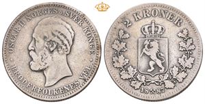 2 kroner 1887