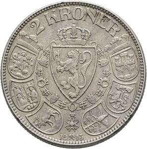 Norway. Haakon VII (1905-1957). 2 kroner 1913