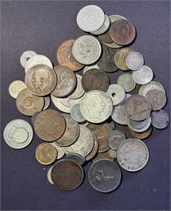 Liten samling på ca 400 gram, en del sølv