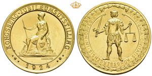Kongsberg Jubilæumsutstilling 1924. Forgylt bronse