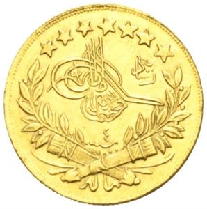 Mohammed V 1909-1918, 100 kurush år 4.