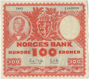100 kroner 1962. I1639958