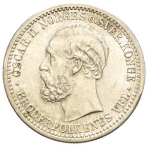 50 øre/15 skilling 1874.