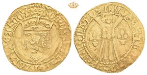 Robert III (1390-1406). AV lion (24,5 mm; 2,40 g). u.år/n.d. Light Coinage. Type II