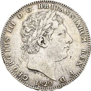 George III, crown 1820 LX