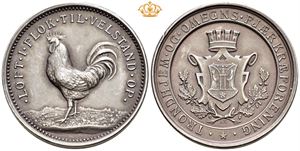Trondhjem og Omegns Fjærkreforening. Sølv. 31 mm