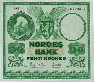 50 kroner 1961. E2678502