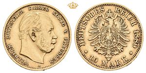 Preussen, Wilhelm I. 10 mark 1880 A