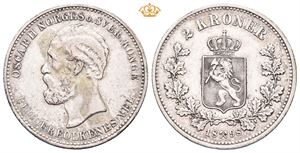 Norway. 2 kroner 1898