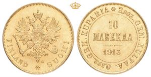 Nikolai II, 10 markkaa 1913