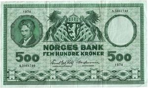 500 kroner 1974. A5061740