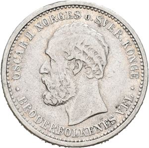 1 krone 1900. Små kanthakk