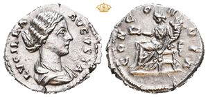 Lucilla. Augusta, AD 164-182. AR denarius (3,52 g; 19 mm)