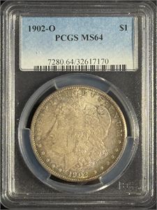 Morgan Dollar 1902 O PCGS MS64