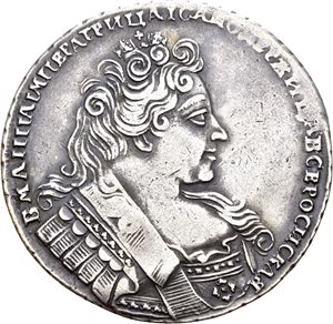 Anna, rubel 1732. Kadashevsky Mint