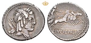L. Julius Bursio. 85 BC. AR denarius (3,96 g)