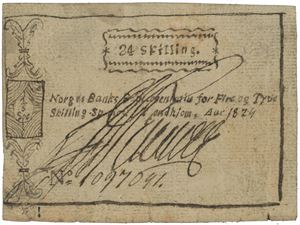 24 skilling 1824. No.1097041. Falsk/counterfeit.