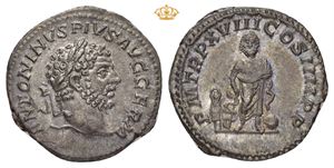 AR Denarius 215 AD