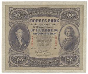 100 kroner 1941. B8021931