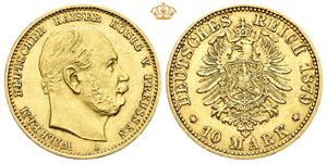 Preussen, Wilhelm I, 10 mark 1879 A