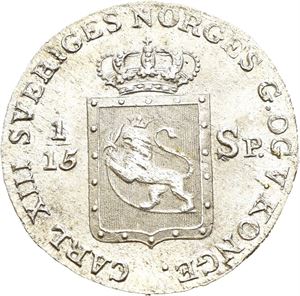 CARL XIII 1814-1818, KONGSBERG, 8 skilling 1817