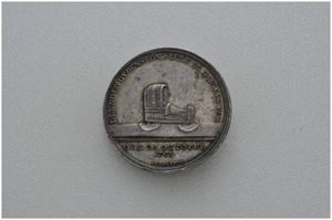 Kronprinsessens nedkomst 1793. Bauert. Sølv. 32 mm