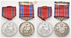Grimstad 100 år 1916. Sølv og aluminium