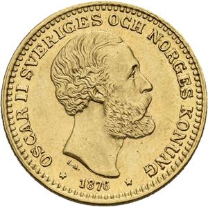 Oskar II, 10 kronor 1876