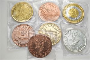 Medaljer Lillehammer 1994. Lott 7 stk.