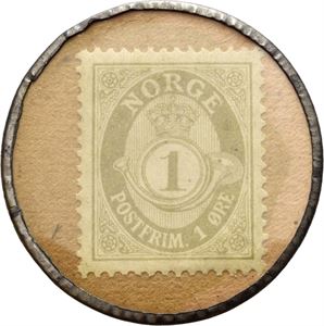 Alf Chr. Nielsen, Kristiania, 1 øre frimerkepollett