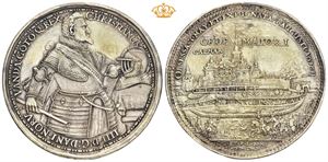Kalmars erobring 1611. Galvano. Sølv 61 mm