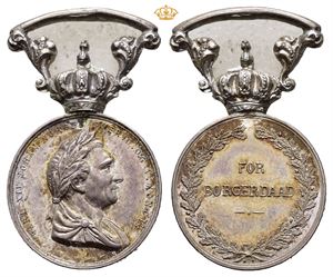 Medalje for borgerdaad. Miniatyr