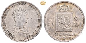 Carl XIV Johan (1818 - 1844) 1/2 Speciedaler 1827