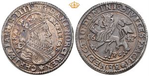 2 speciedaler 1647. R. Liten blankettfeil på advers/minor planchet flaw on obverse. S.10