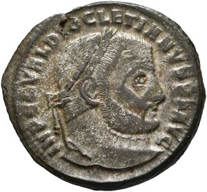 Æ silvered Follis AD 300-301