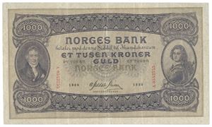 1000 kroner 1939. A0543755