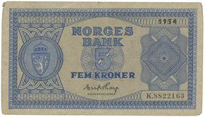5 kr 1954