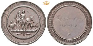 Foreningen til Dyrenes beskyttelse i Christiania 1886. Bronse 50 mm